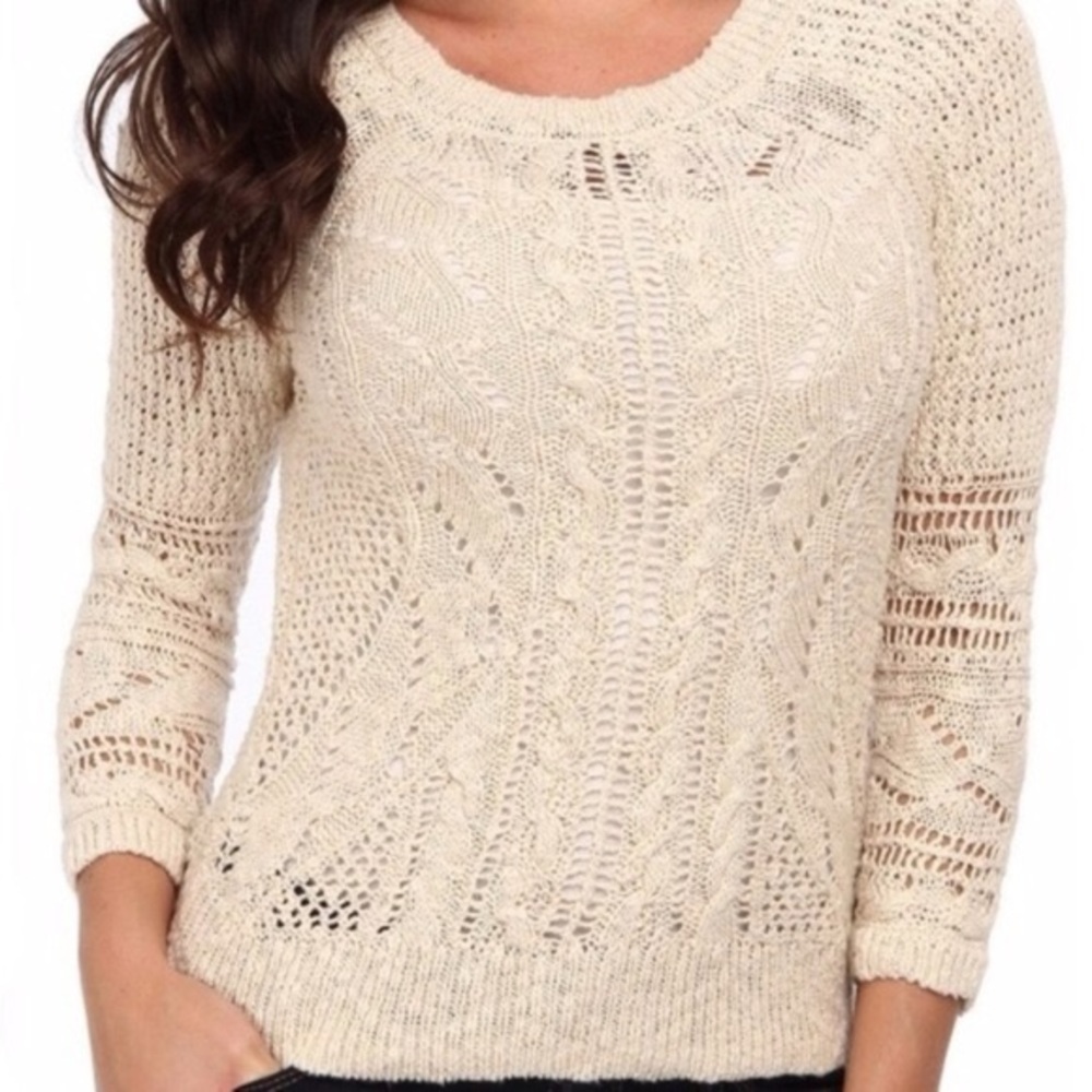Lucky Brand ivory knit sweater